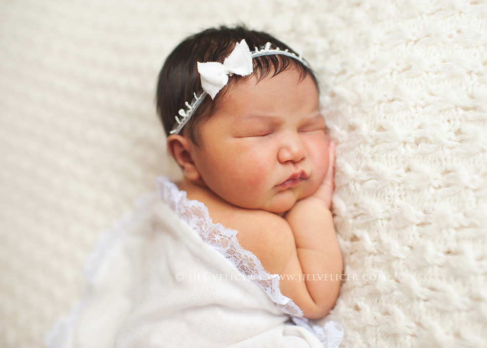 simple baby girl newborn photography