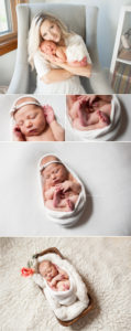 7 day old baby girl newborn photography milwaukee